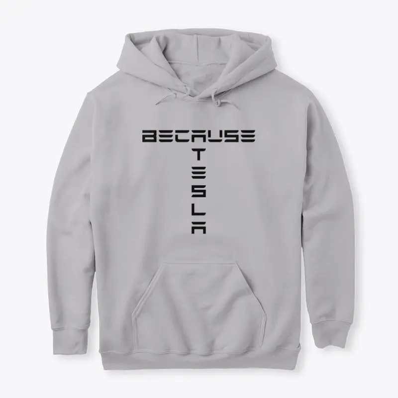 BecauseTesla T logo (black print)