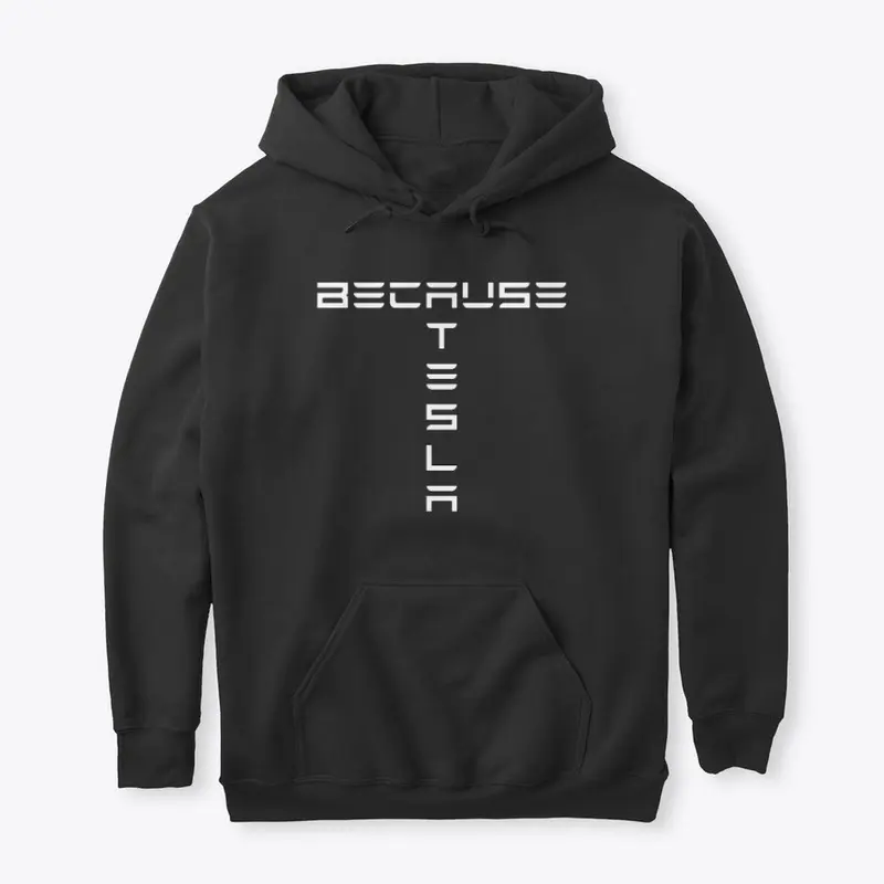 BecauseTesla T logo (white print)